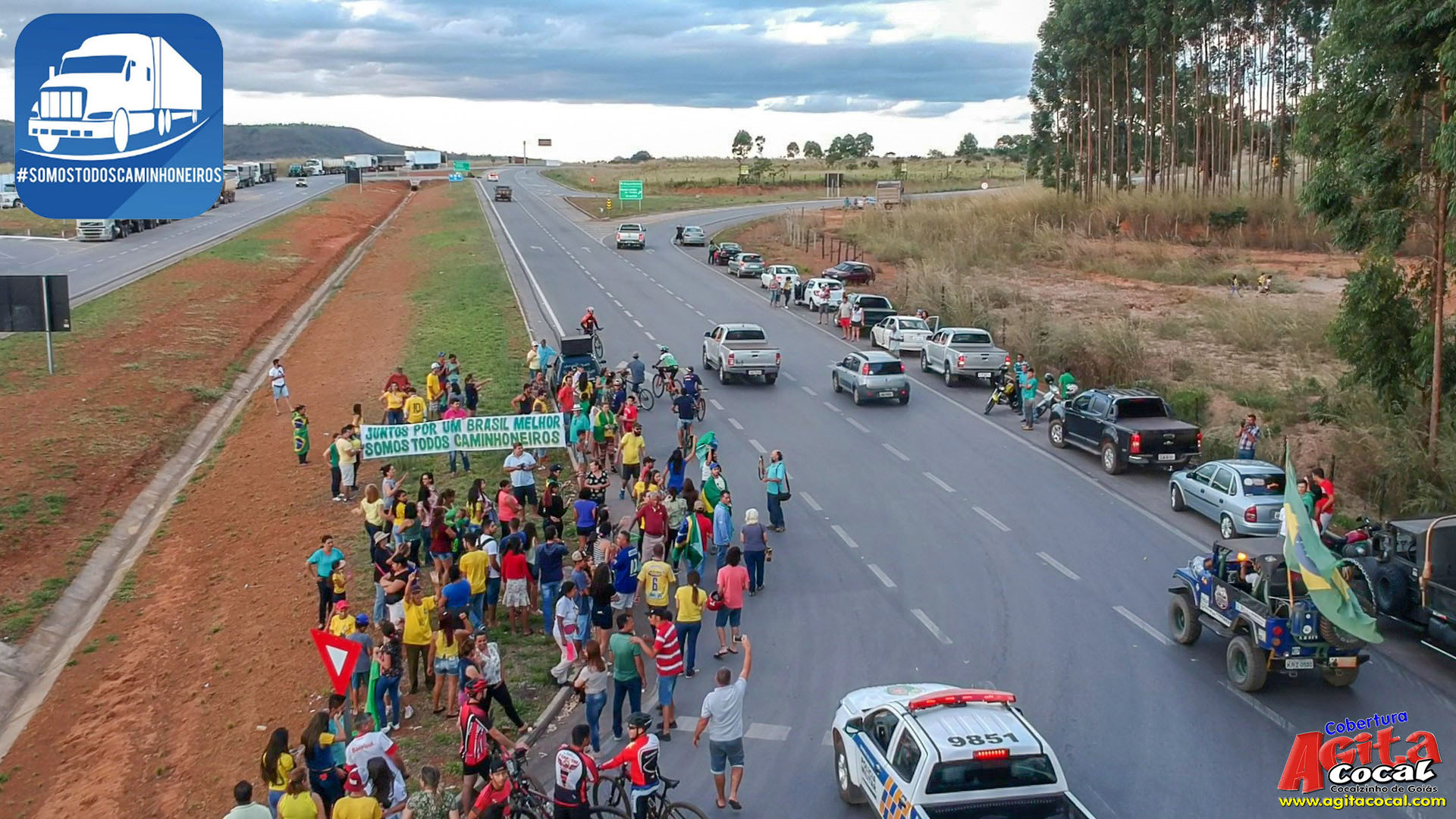 Passeata de Apoio aos Caminhoneiros de Cocalzinho