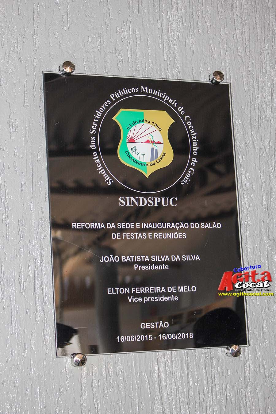 Inaugurao do espao de festas, reunies e assembleias e tambm a reforma da rea administrativa (SINDSPUC)